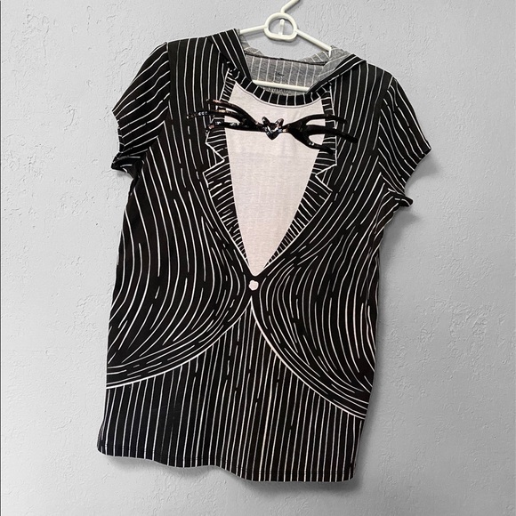 Disney Tops - Nightmare before Christmas jack skellington hooded tshirt